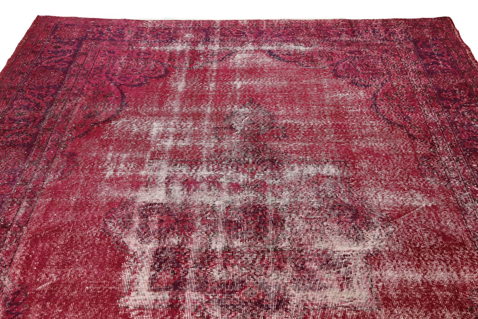 Red Rug, Claret Burgundy Wine And White, Anatolian Turkish Rug, Home Decor Rugs, Oushak Handmade, photo furniture