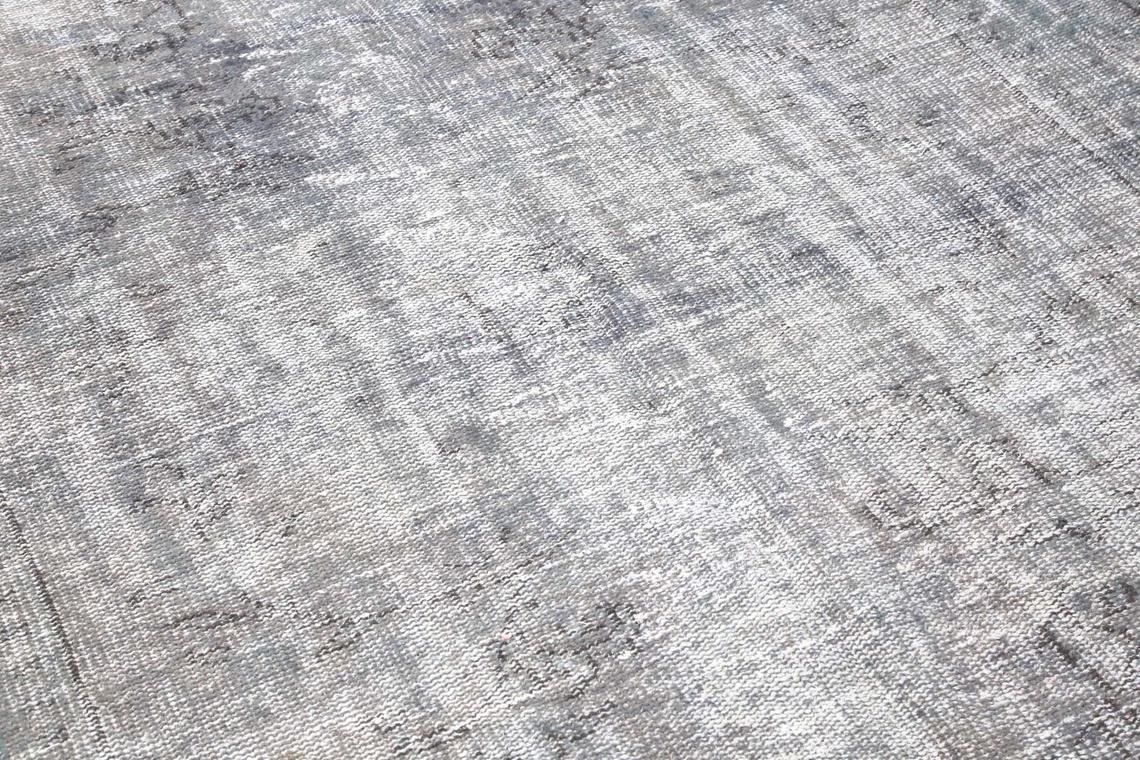 5.7x9.2, Distressed Turkish Faded Vintage Rug, Alfombra, Oushak Home Decor, Grey Traditional Area Wool Rug, Turkey, Tealish Gray Boho Chic photo 449.0