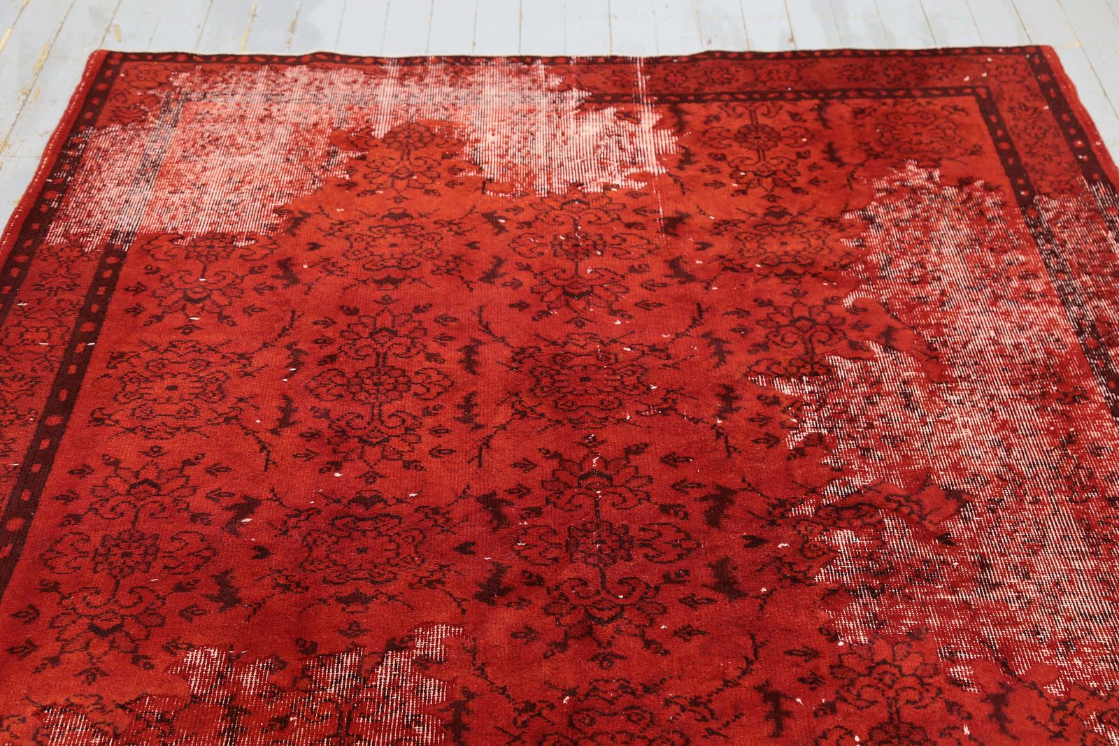 Turkish Rug, Red, Area Rug, Living Room Rug, Bohemian Oushak Rug, Boho Decor, Bedroom Decor, Carved, Boho Chic, Farmhouse Luxury photo Textiles