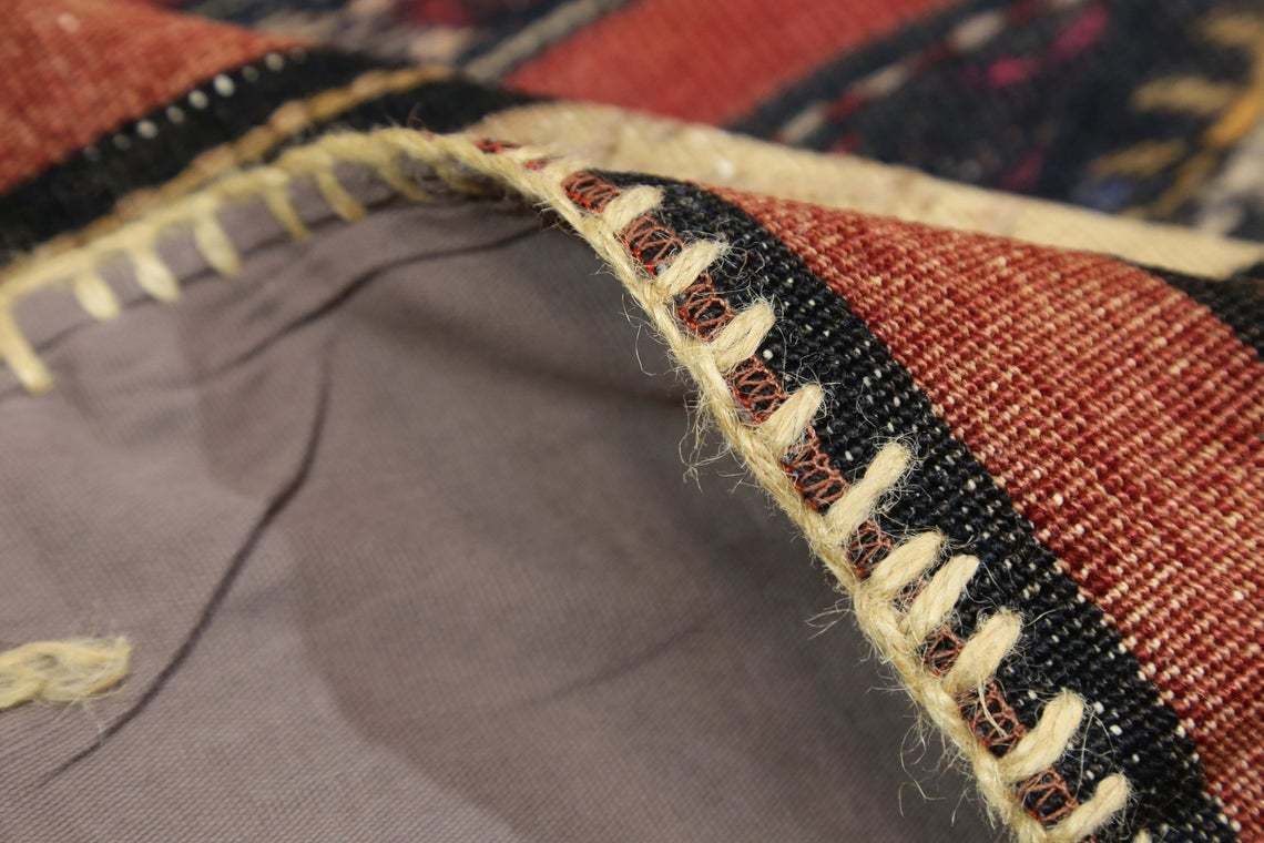 photo for sale 6.4x10.2 Kilim Flatweave Patchwork Rug, Authentic Antique Rug, Turkish Area Rug, Home Decor, Rare, Boho, Turkey, Tribal Rug, Geometric Rug