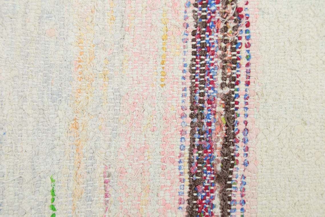 5.5x10.4, Striped, Flatweave Rug, Turkish Rug, Area Rug, Kilim Rug, Oushak Rug, Wool Rug, Red Rug, Living Room Rug, Flatweave Modern, Pastel photo buy