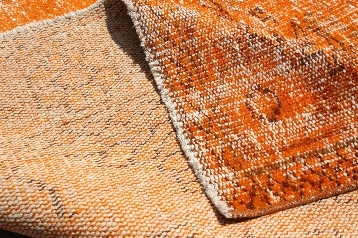 photo furniture 6x9 Turkish Rug, Area Rug, Wool Rug, Oushak Rug, Antique Rug, Oriental, Orange Faded Rugs Teppich Modern Art Deco, Living Room Rug 5.8x9.6