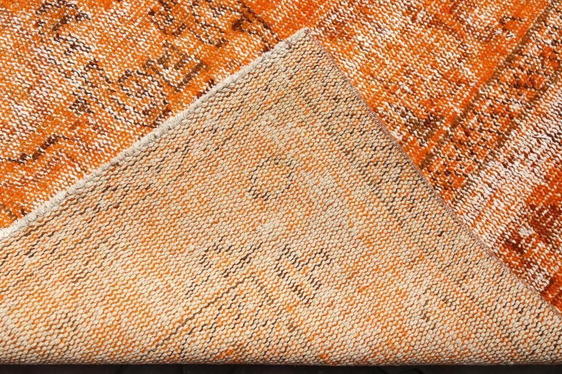 photo for sale 6x9 Turkish Rug, Area Rug, Wool Rug, Oushak Rug, Antique Rug, Oriental, Orange Faded Rugs Teppich Modern Art Deco, Living Room Rug 5.8x9.6