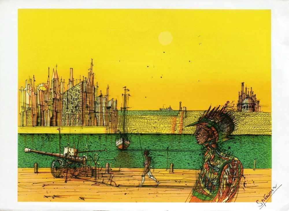 Carzou Jean Lithograph The Conquistador