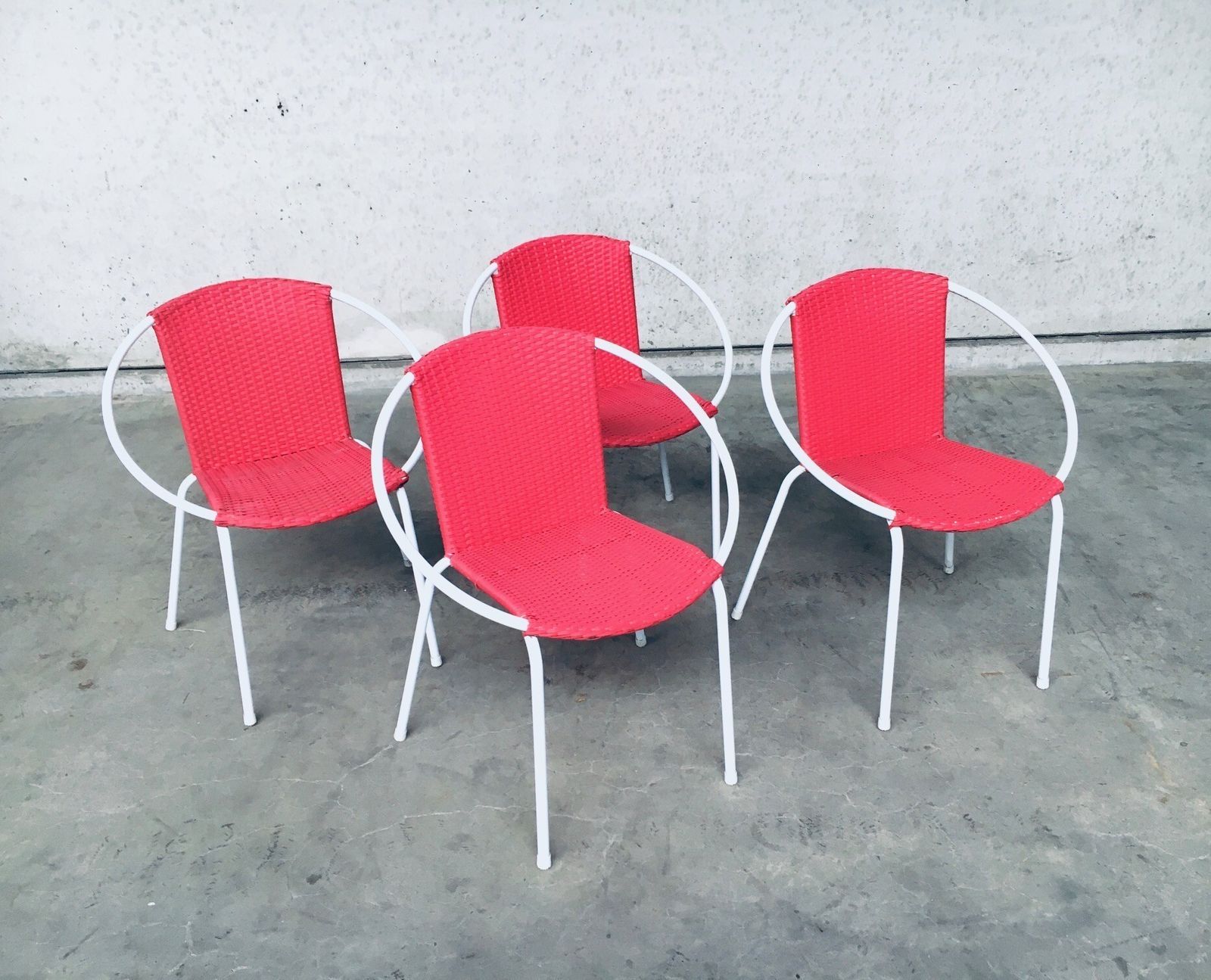 Vintage Mid Century Modern Design – Set Van 4 Terras Stoelen, Jaren 1960 photo 527.0