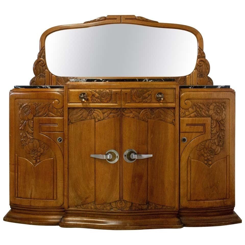 Buffet Art déco, plateau en marbre, France, vers 1930 photo furniture