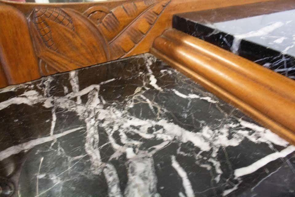 photo for sale Buffet Art déco, plateau en marbre, France, vers 1930
