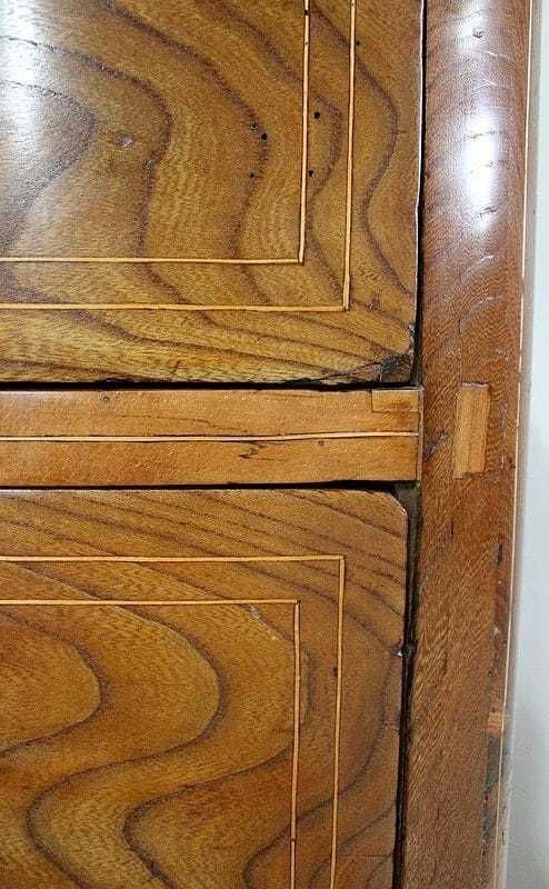 photo vinterior Property Chest Of Drawers In Solid Elm, Louis XIV Period   Mid 18th Century