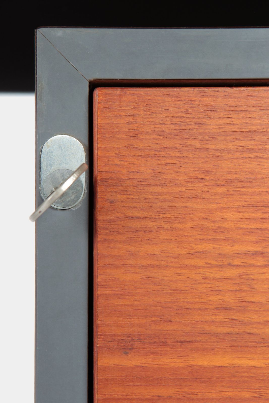 Furniture Teak Formica Tubular Steel Desk 60s photo