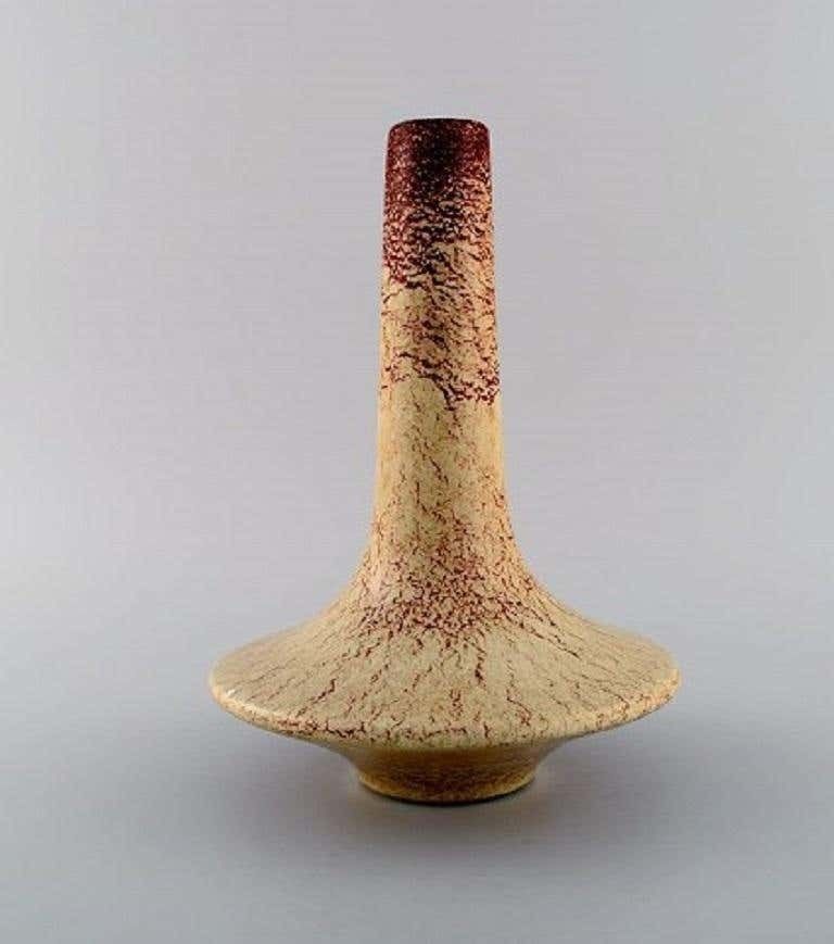 Bertoncello Ceramiche D'arte, Vase In Glazed Ceramics, Italy, 1960s 1970s photo furniture