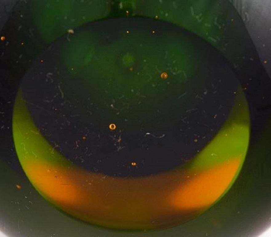 Large Murano Vase In Mouth Blown Art Glass With Narrow Neck, Italian Design photo 711.0