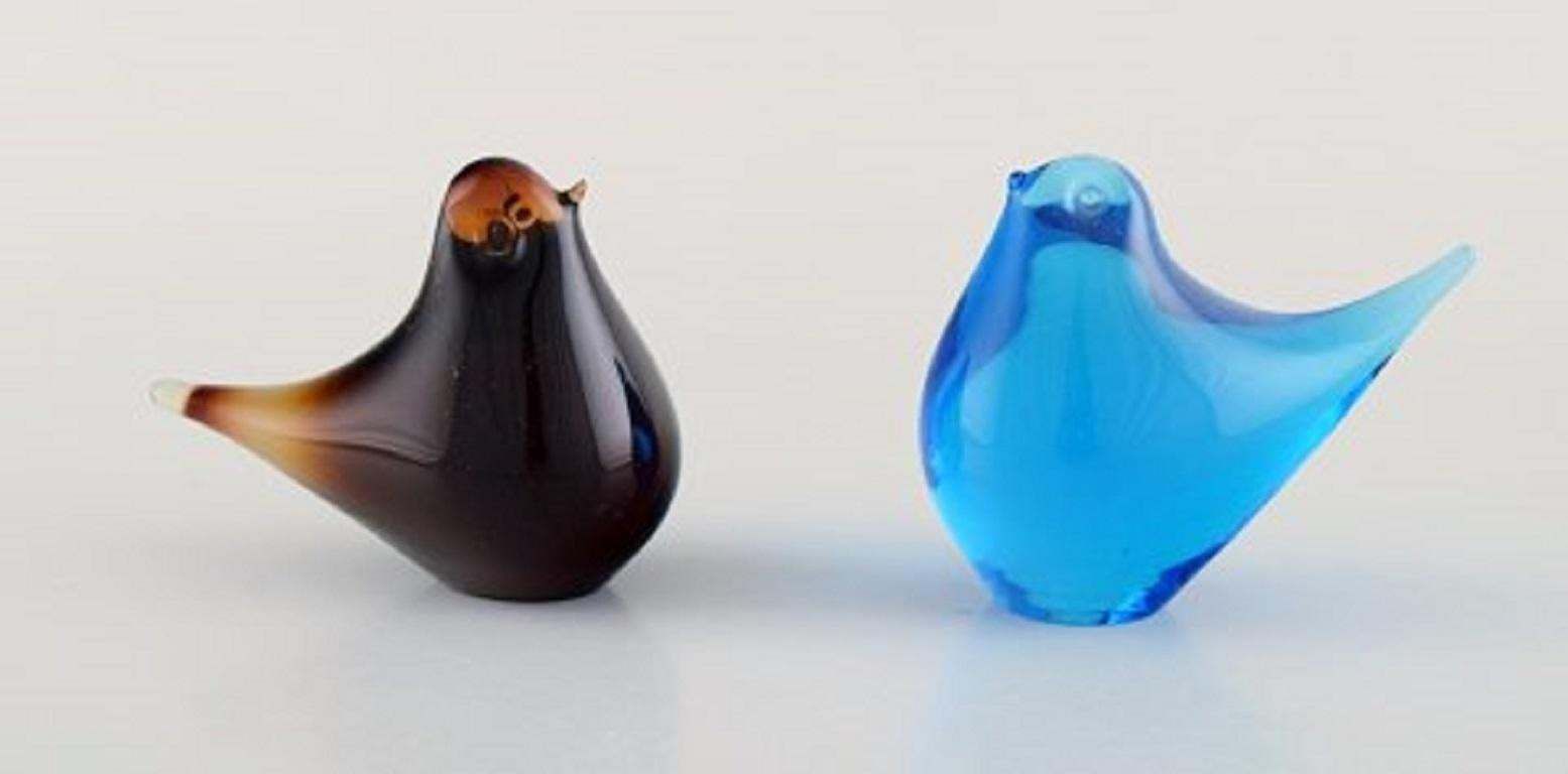 Swedish And Other Glass Artists, Including Lindshammar, Nine Figures Of Birds photo Home Decor