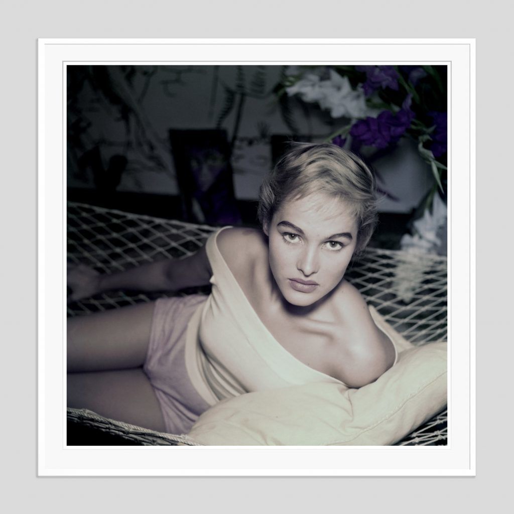 Slim Aarons 'Ursula Andress' 1955 White Frame C Type Print