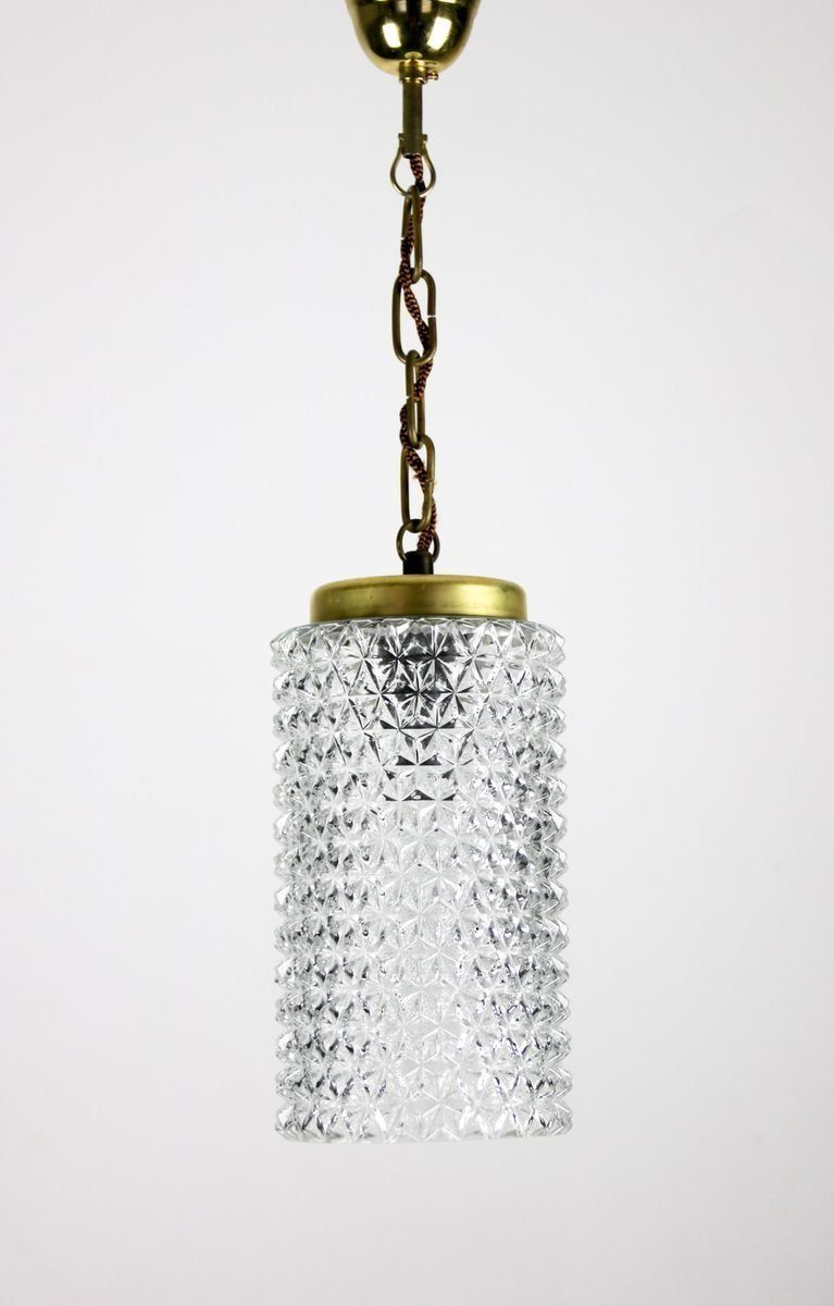 Crystal Glass Pendant Lamp, 1960s photo furniture