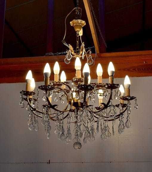 Crystal Chandelier   Mid 20th photo furniture