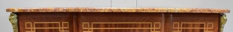 Mahogany Sauteuse Commode, Transition Louis XV / Louis XVI Style   Early 20th Century photo vintage