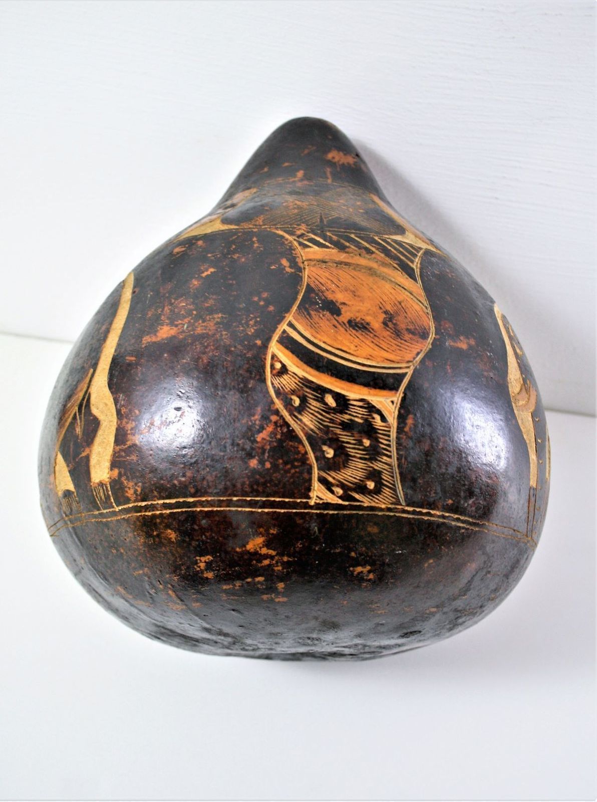 Huge Nut Shell | Lodoicea Shell | Carved Coco De Mer Nut Antique photo buy