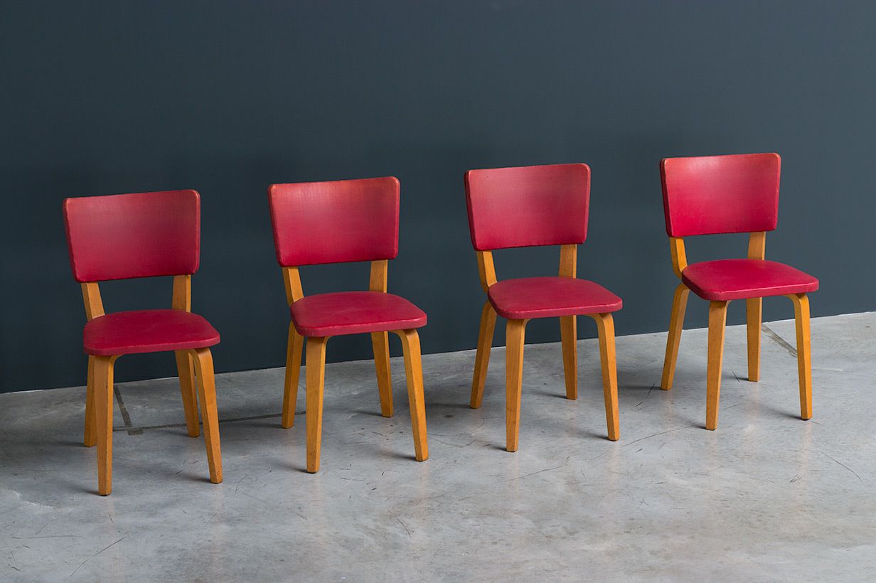 Cor Alons 4 Dining Chair Multiplex Plywood 1950 photo Furniture