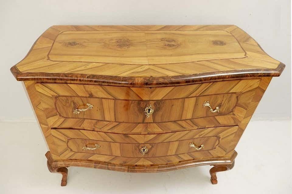 18th Century German Chest Of Drawers In Walnut photo for sale