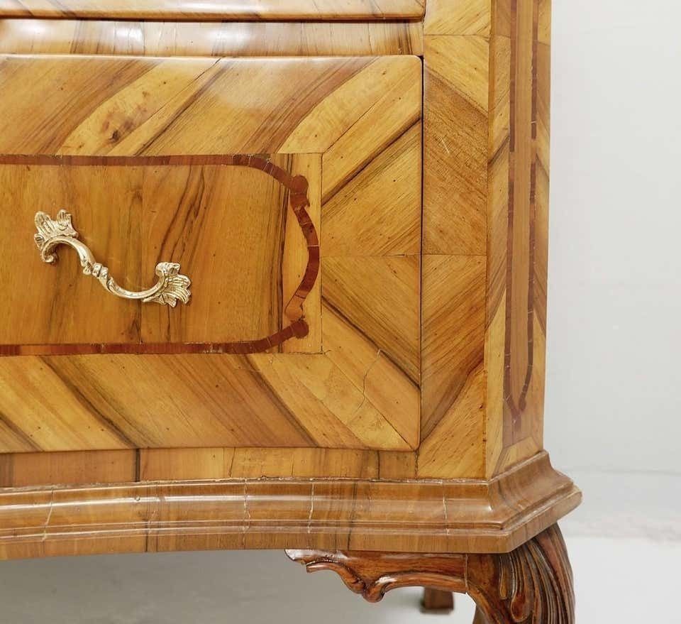 18th Century German Chest Of Drawers In Walnut photo vintage