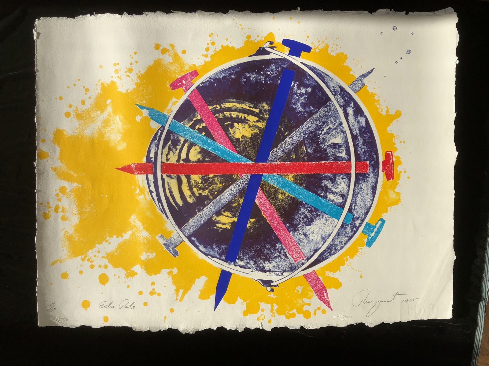 Echo Pale, From Mirrors Of The Mind Portfolio By James Rosenquist 1975 photo Art