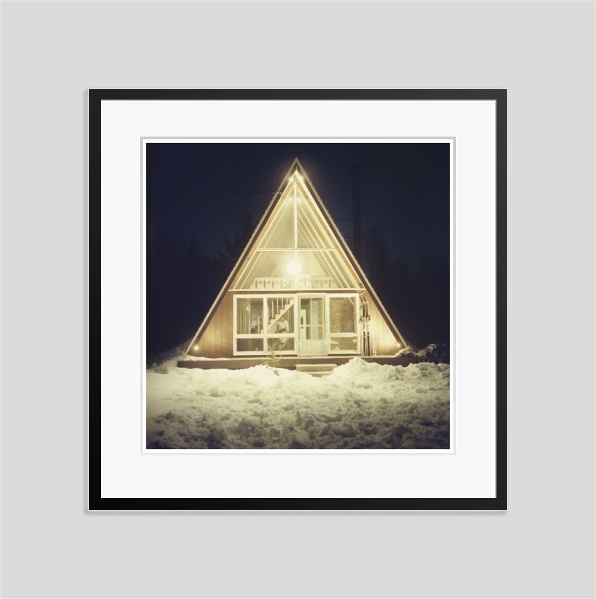 Slim Aarons 'Skaal House In Stowe' 1962 C Type Print Framed In Black