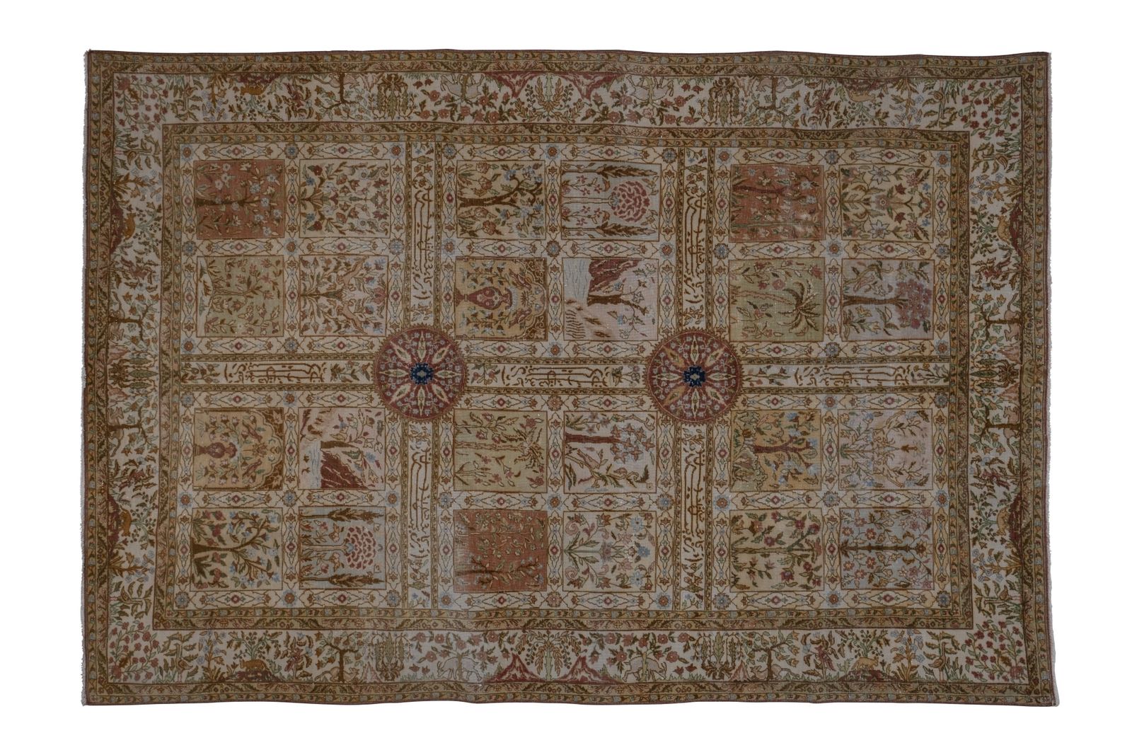 Antique Handmade Samarkand Rug 196 X 294