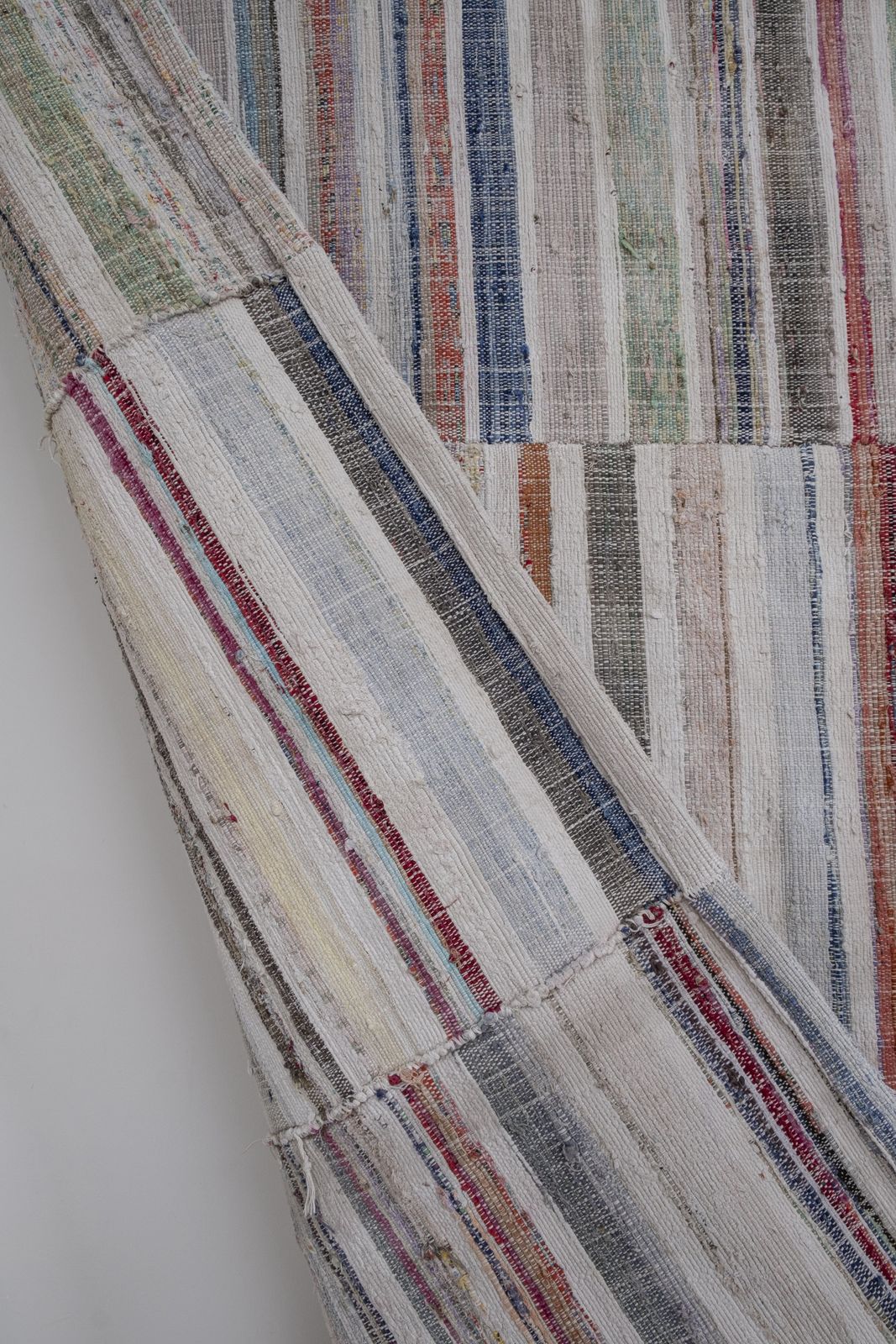 Oversize Turkish Rag Rug 220 X 420 photo vintage