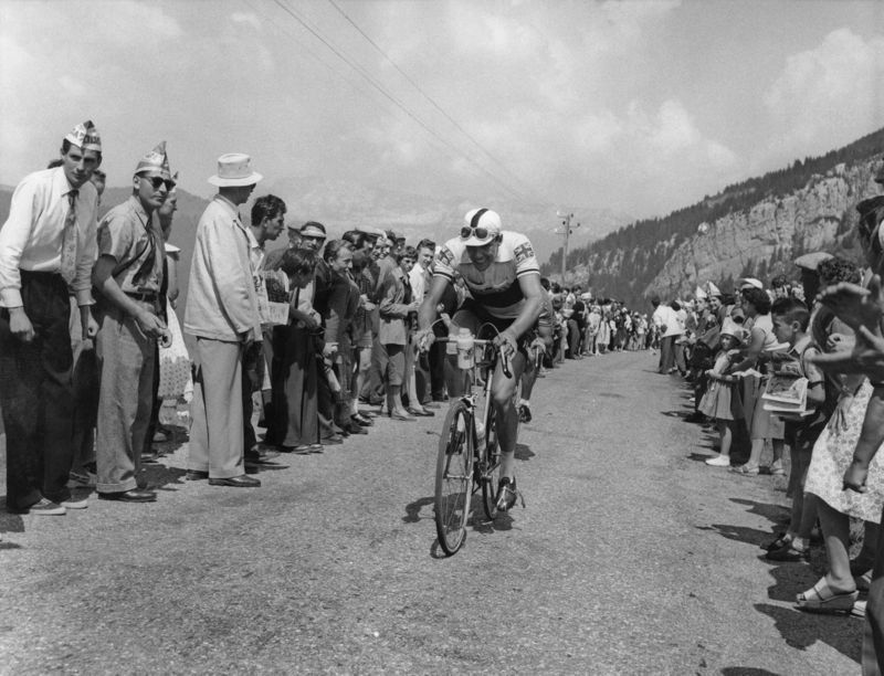 'British Rider On Tour' 1955 Silver Gelatin Print Framed In Black photo furniture