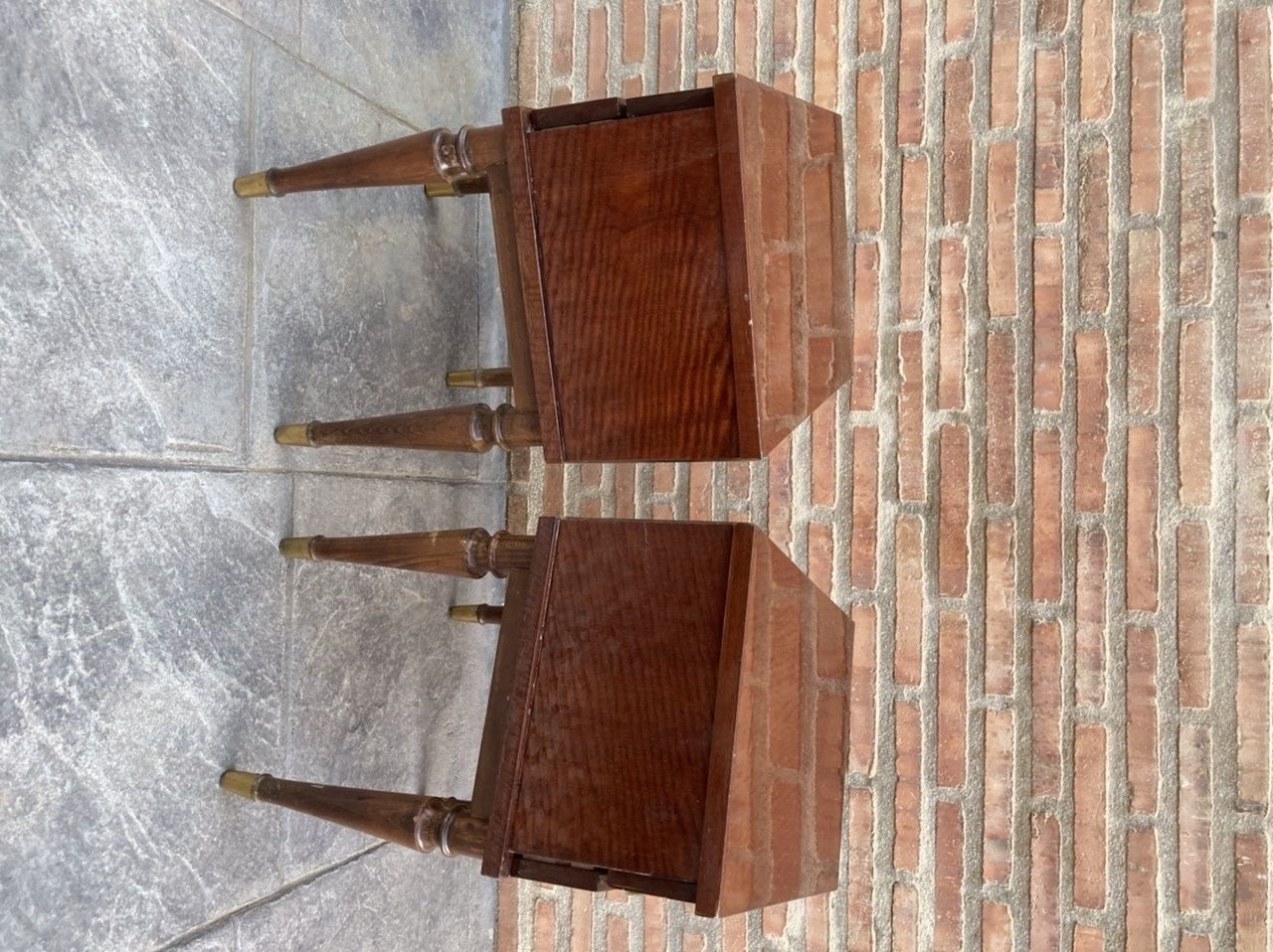 Vintage Wood Nightstands, 1970s, Set Of 2 photo furniture