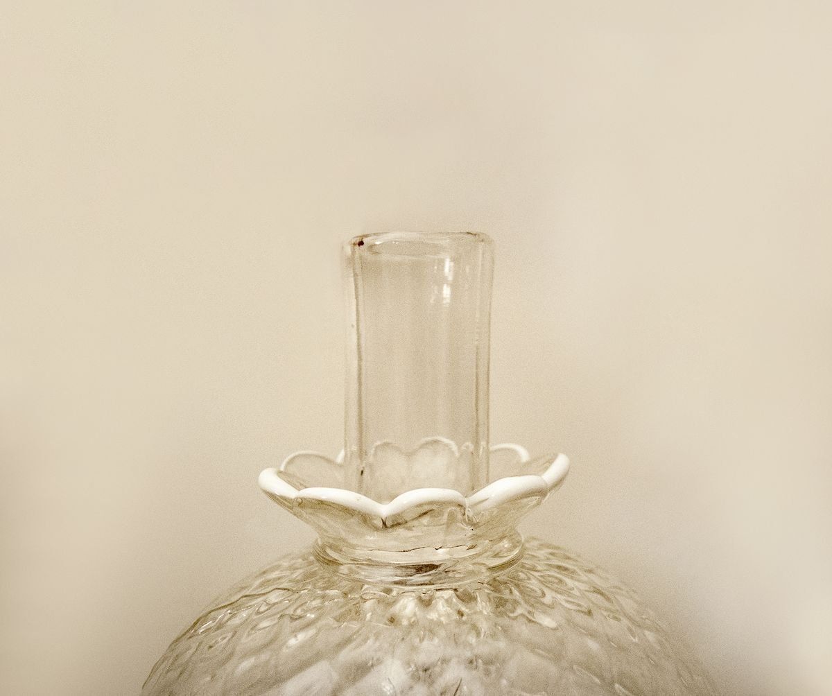 Murano Glazen Tafellamp Met Messing Details Van Seguso, Ca. Jaren 1950 photo for sale