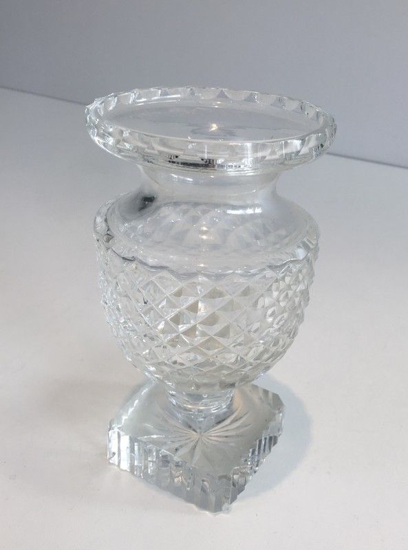 Pair Of Medicis Style Cristal Vases. French. Circa 1900 photo vintage
