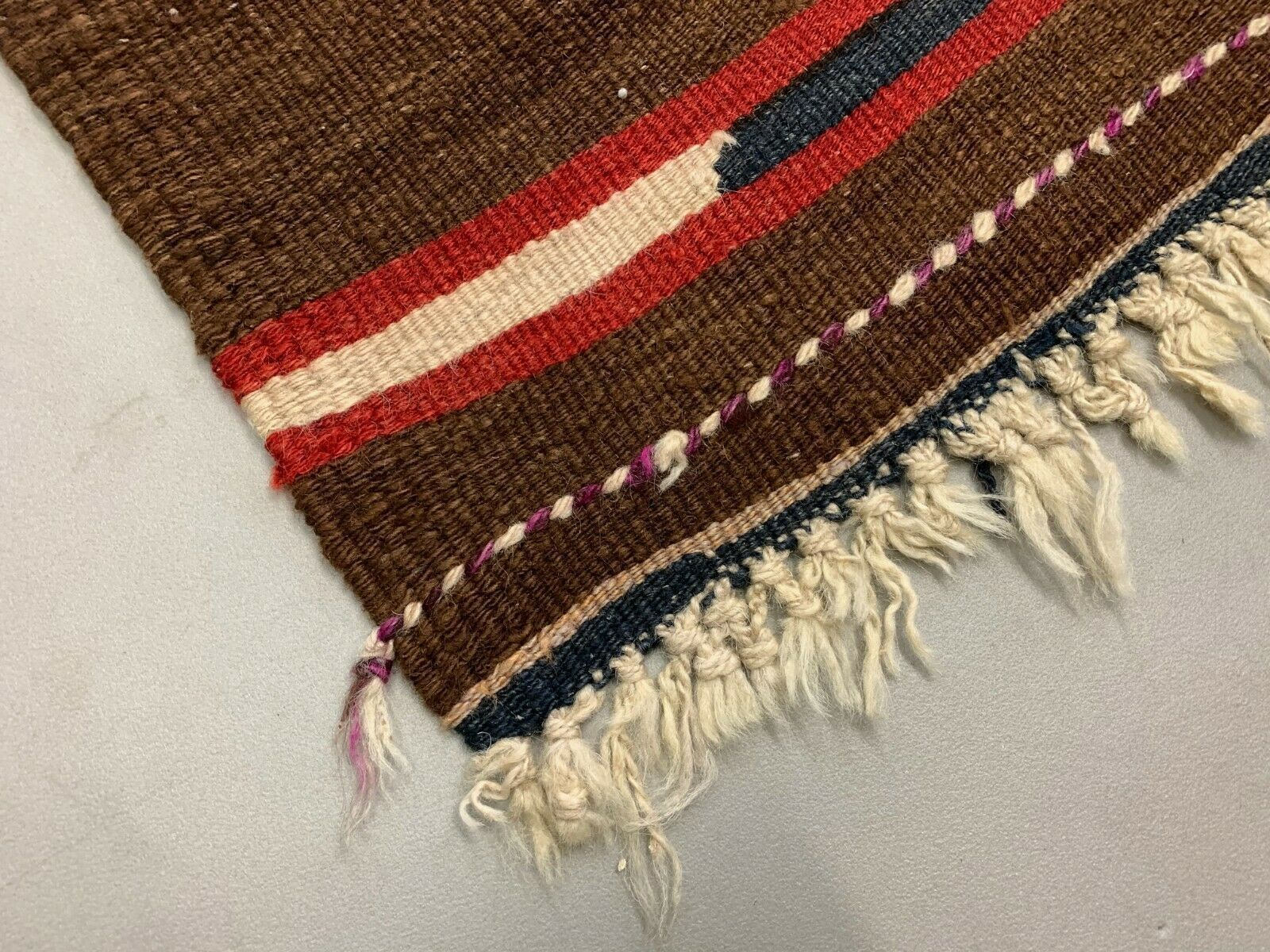 Vintage Turkish Kilim 315x139 Cm Wool Kelim Rug Large, Purple, Red, Black, Blue photo Textiles
