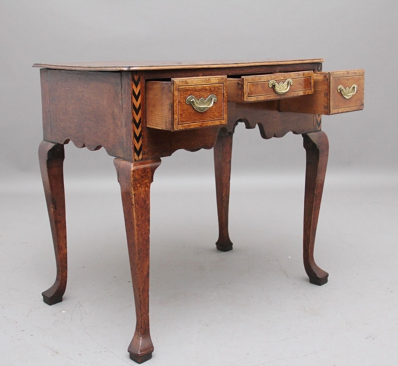 A Decorative 18th Century Oak Lowboy photo for sale