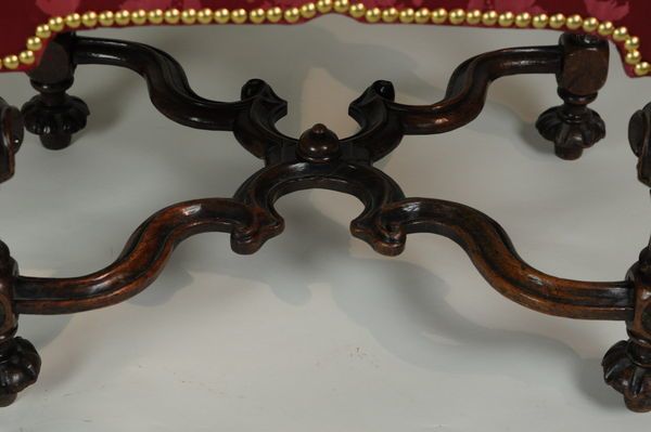 William & Mary Walnut Stool photo 17600.0