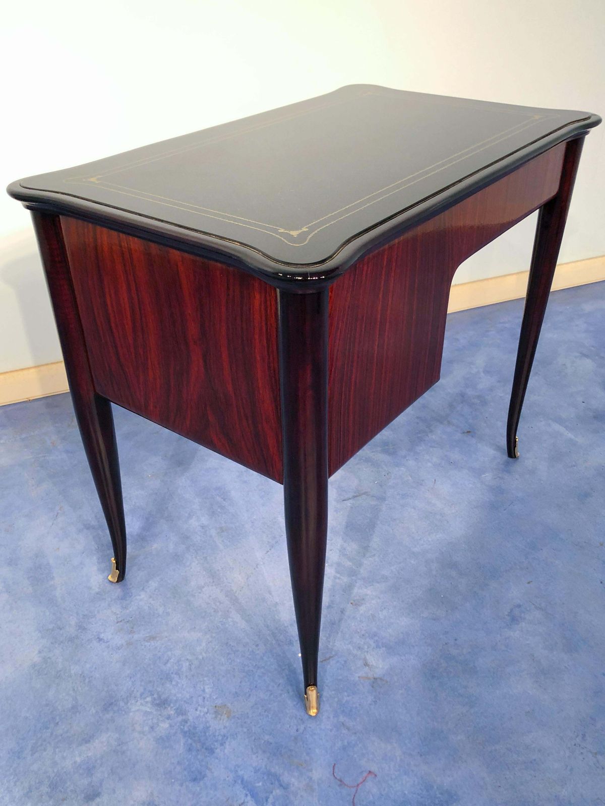 photo furniture Italian Midcentury Small Desk With Chair Attributed To Paolo Buffa, 1950s