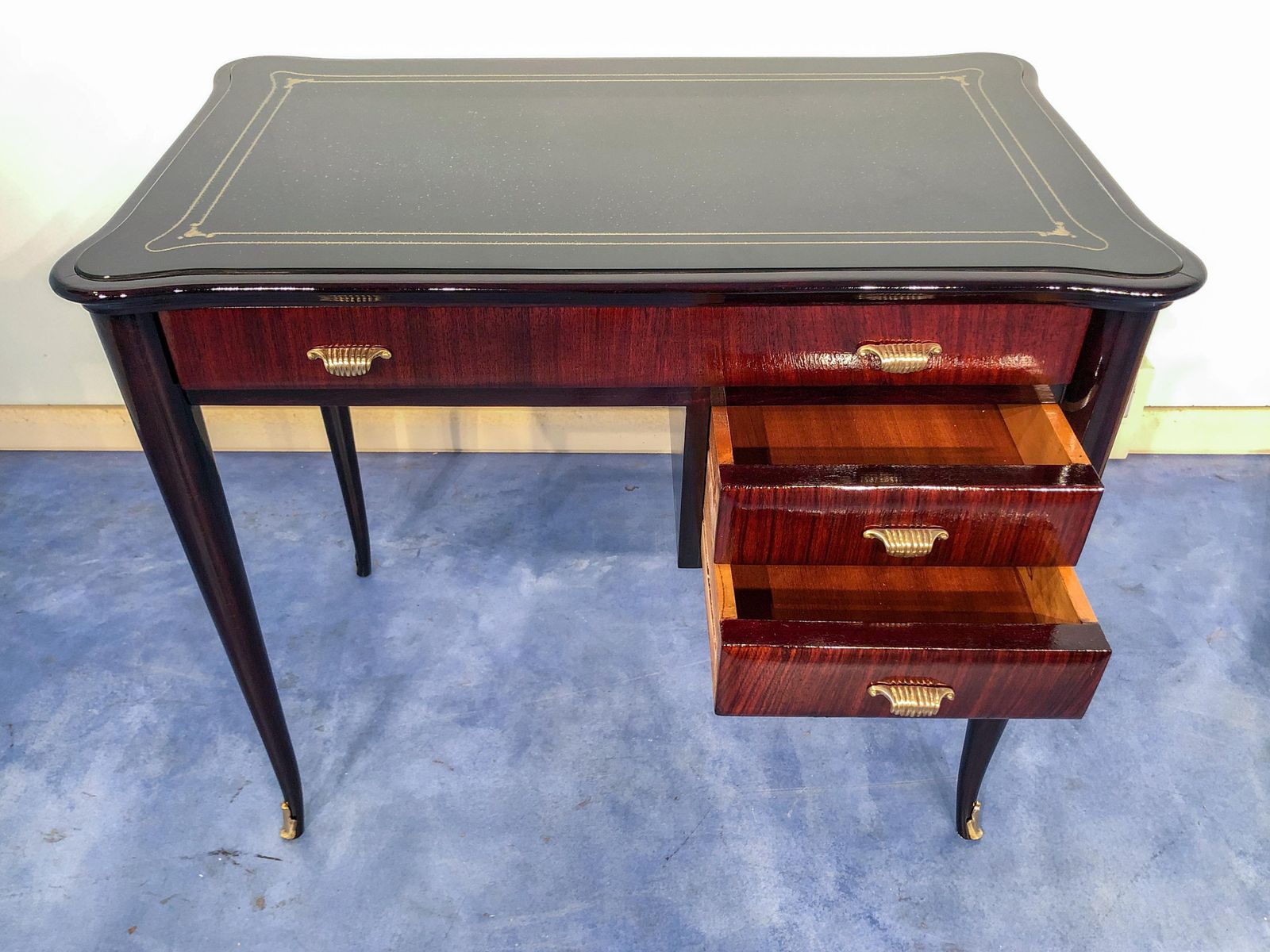 photo buy Italian Midcentury Small Desk With Chair Attributed To Paolo Buffa, 1950s