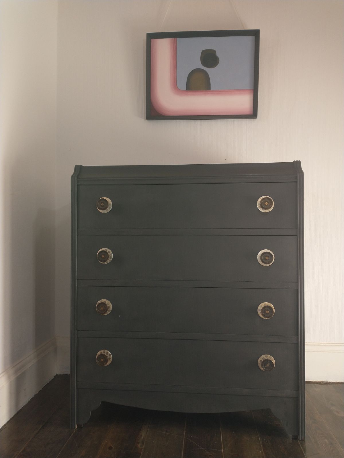 Painted Vintage Chest Of Drawers