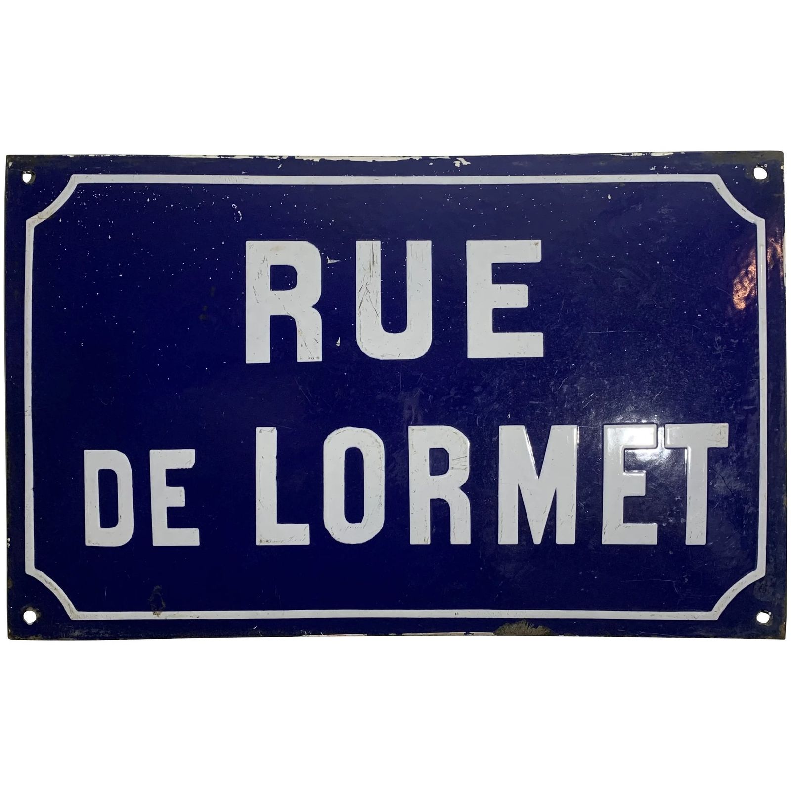 19th Century Enamelled French Street Sign