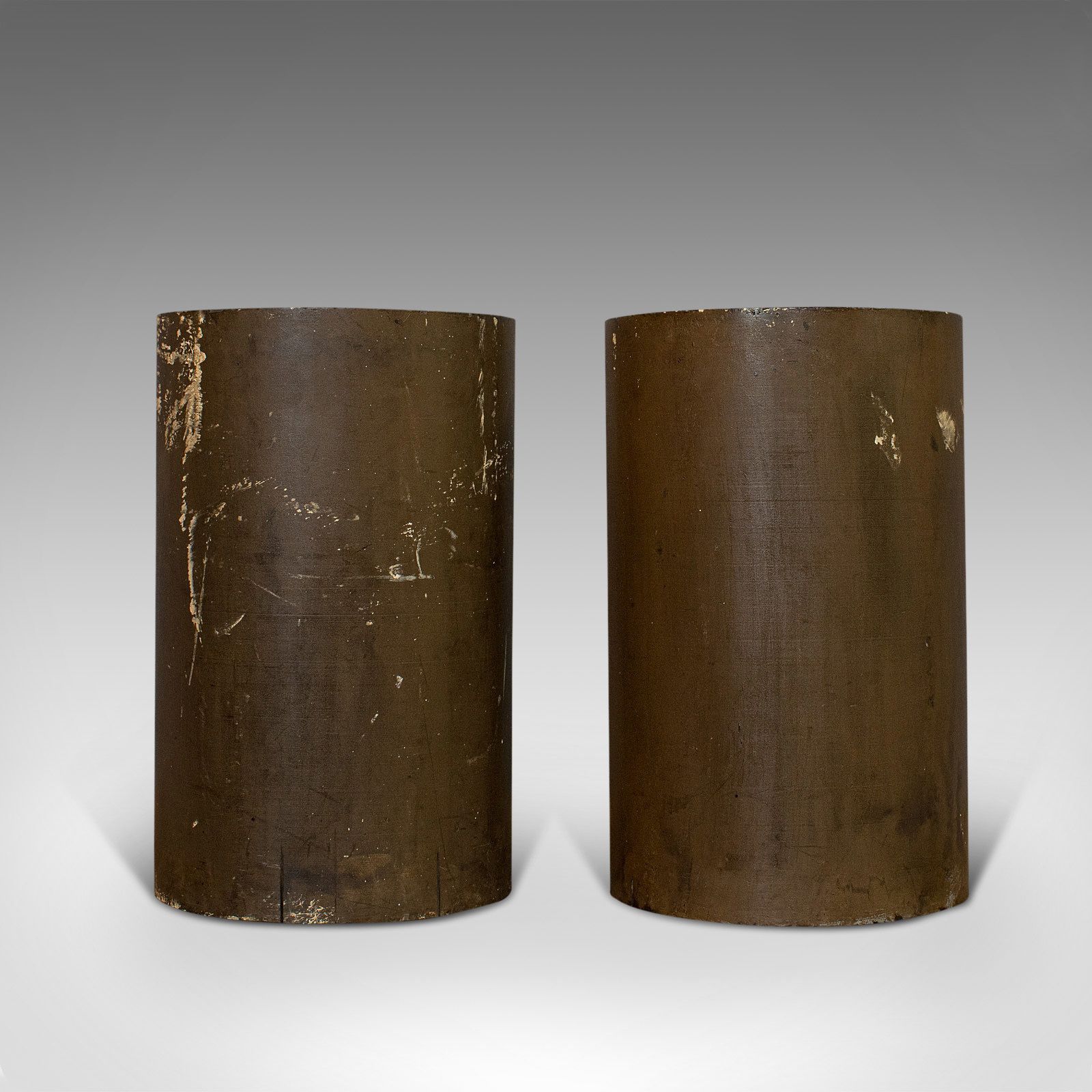 Vintage Pair Of Industrial Rollers, English, Ceramic, Vase, Cooler, Circa 1950 photo furniture