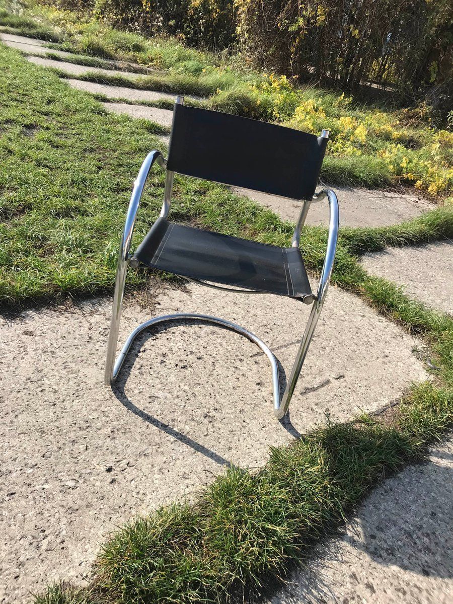 V Intage Italian Bauhaus Chrome Dining Chairs, 1970s, Set Of 6 photo furniture