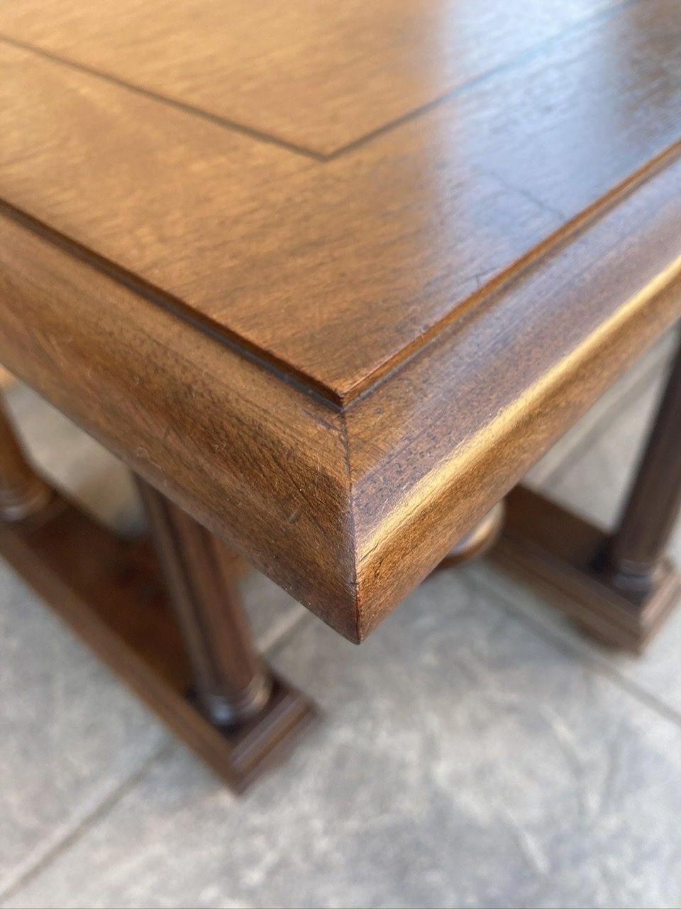 Late 19th Century Spanish Carved Church Table Or Altar With Wood Stretchers photo vinterior