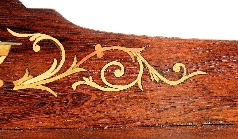 Small Display Case In Rosewood Veneer   1920 photo vintage