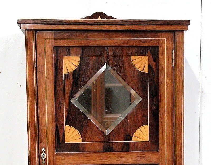 photo vintage Small Display Case In Rosewood Veneer   1920