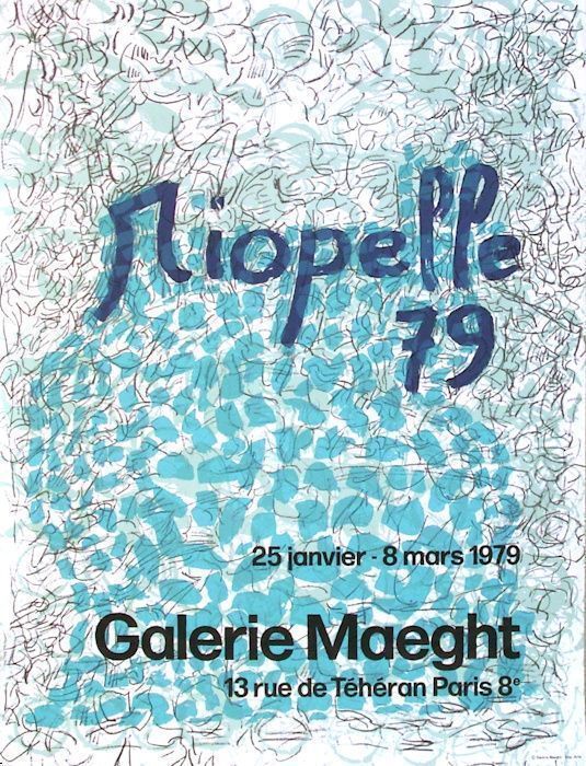 Riopelle Jean Paul Lithograph Poster Galerie Maeght 1979