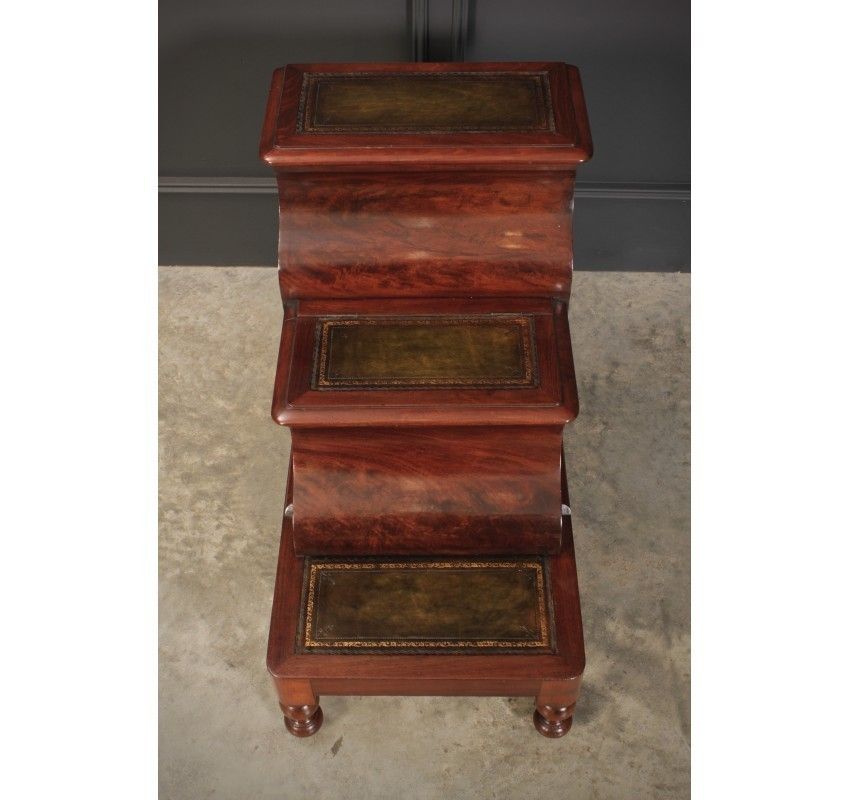 Victorian Mahogany Library Steps photo for sale