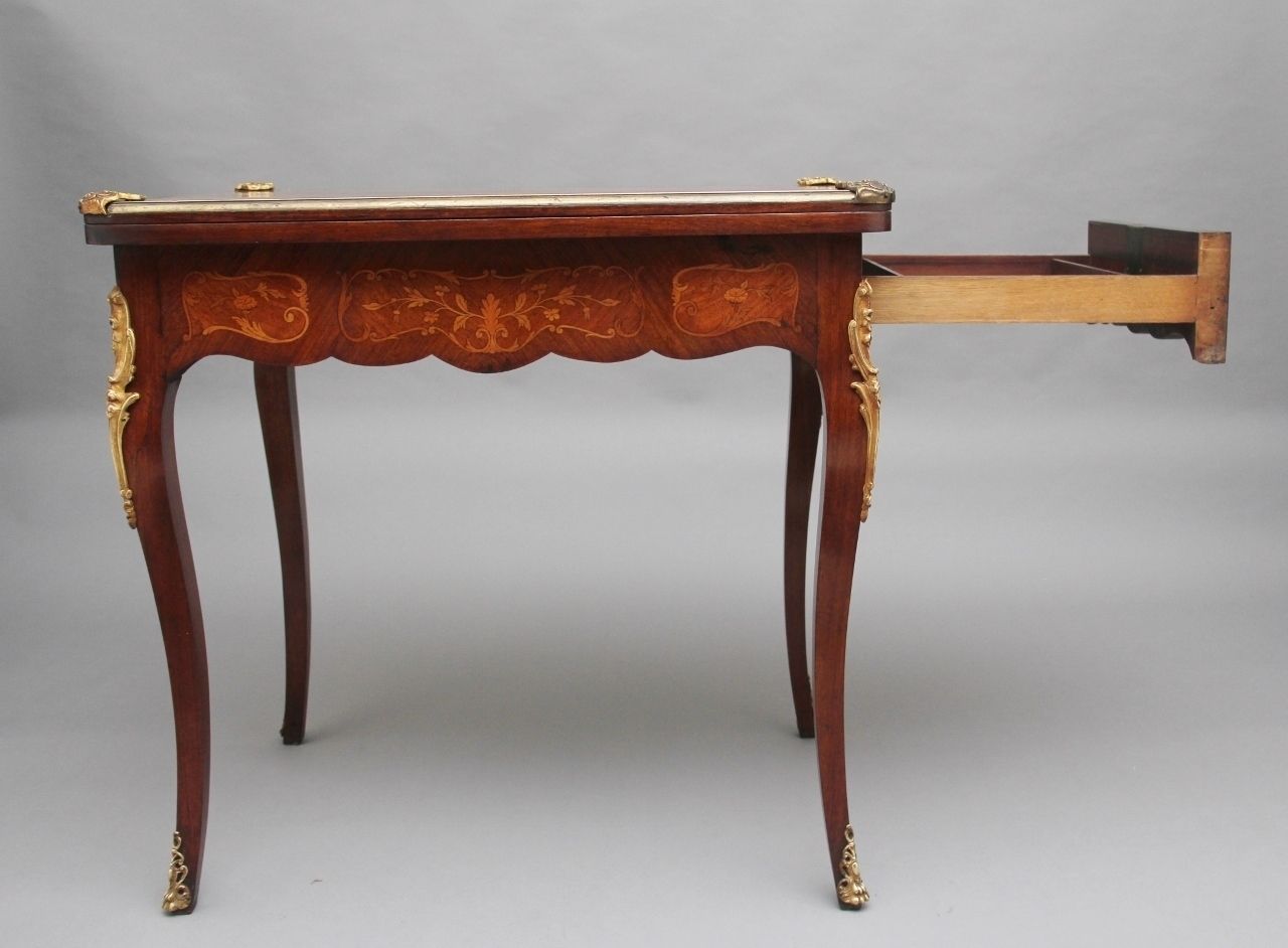19th Century Kingwood Card Table photo for sale