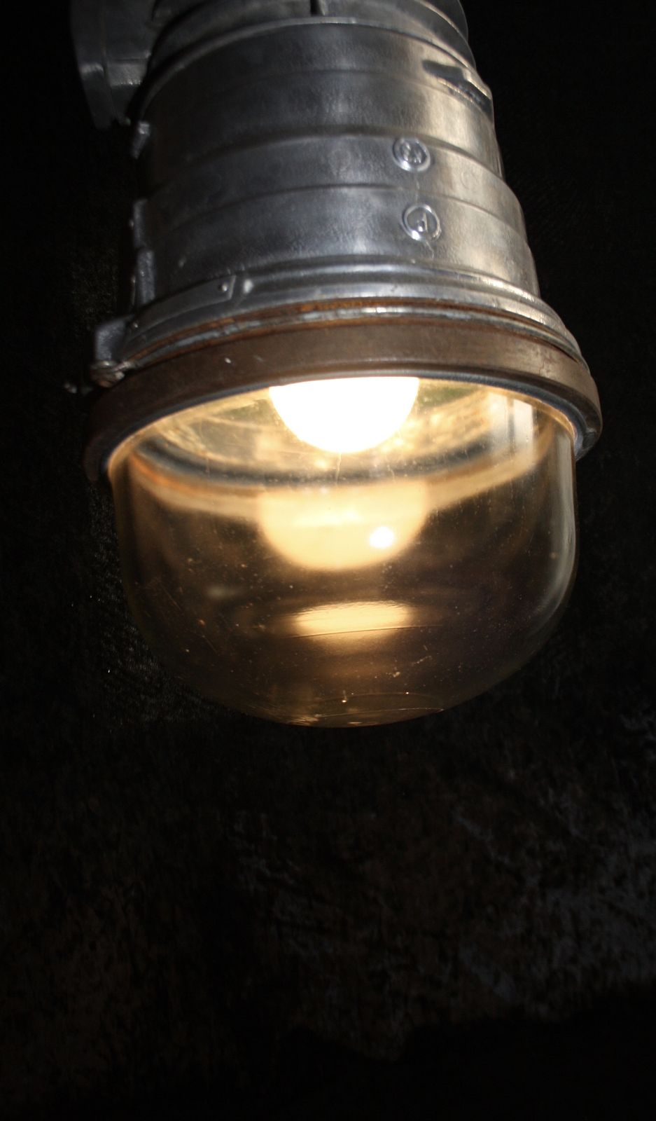 Mid 20th Century Large Polish Industrial Light In Aluminium photo buy
