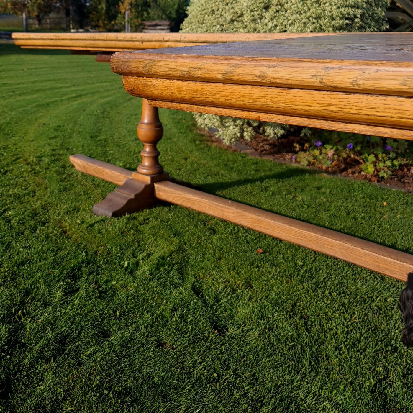 Pair Of English Oak Trestle Tables photo 4140.0