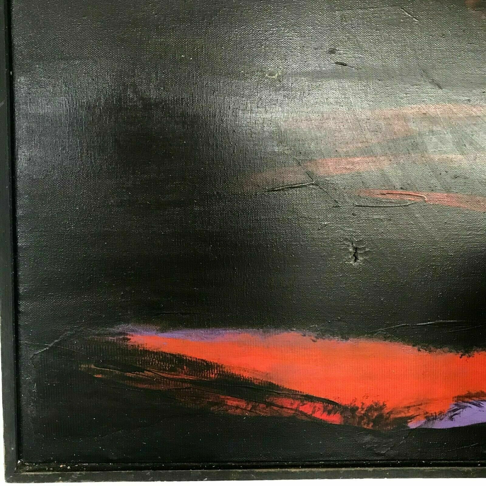 Oil On Canvas Christian Marie Moreau 1980 St Jean Cap Ferrat XX Century photo furniture